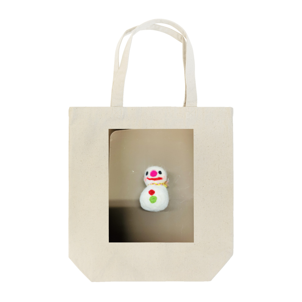 ポメラニアンのアリスくんの雪だるまの東海さん Tote Bag