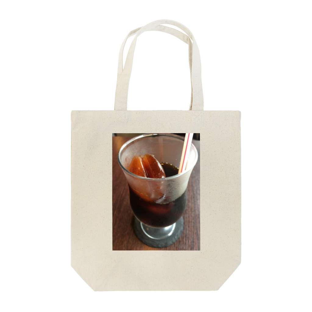 時間泥棒の珈琲豆氷のアイスコーヒー Tote Bag