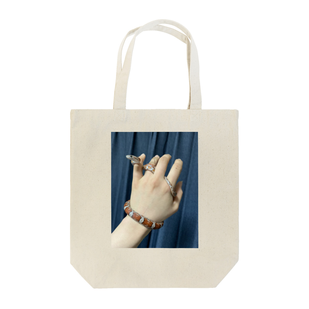 Blue_fighterの蛇です Tote Bag