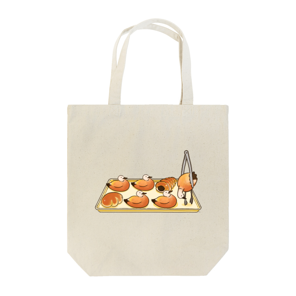 イケガメ シノのアカツクシガモのパン屋さん Tote Bag