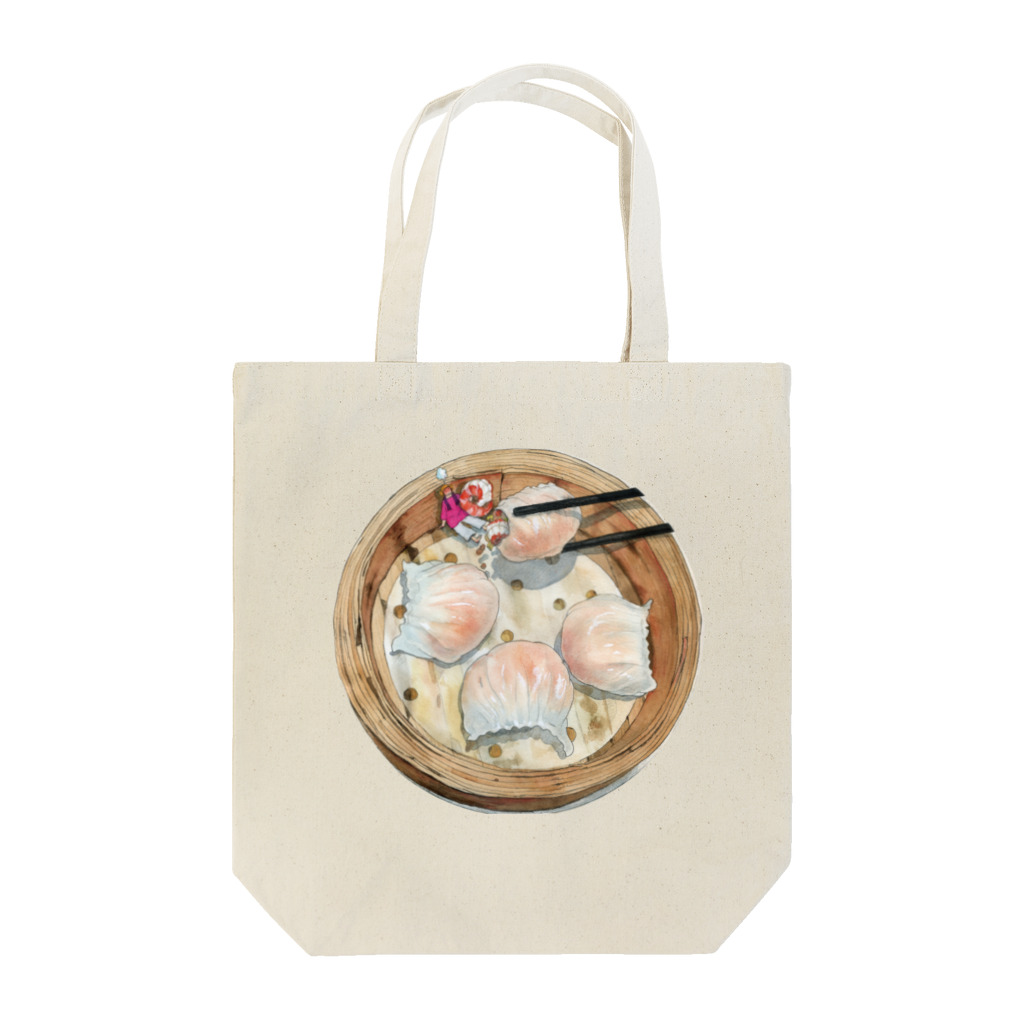 小野寺 光子 (Mitsuko Onodera)の飲茶の点心シリーズ2「蝦餃（えび蒸し餃子）」 Tote Bag