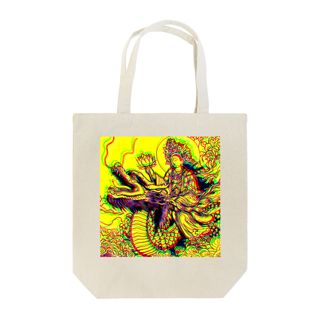 moon_takuanの観世音菩薩と龍「Kanzeon Bodhisattva and dragon」 Tote Bag