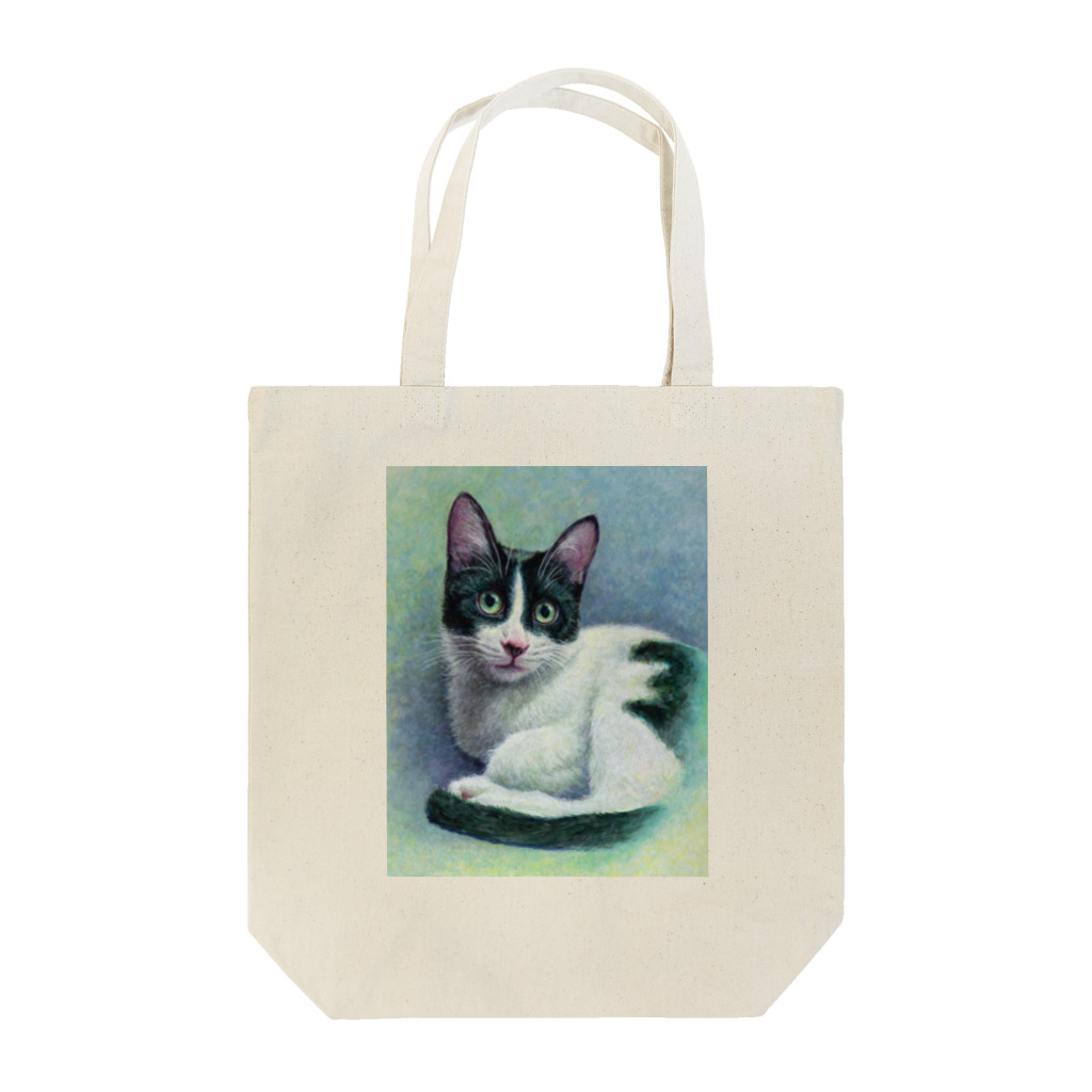 ユキ・エスのキャットアートハチワレくん Tote Bag