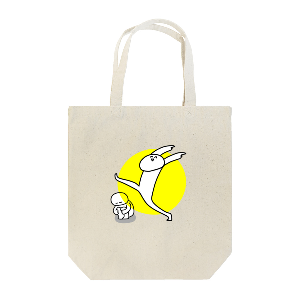 Rasharsayののびやかくんと岩五郎 Tote Bag