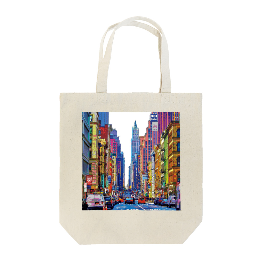 GALLERY misutawoのニューヨーク ブロードウェイの喧騒 Tote Bag