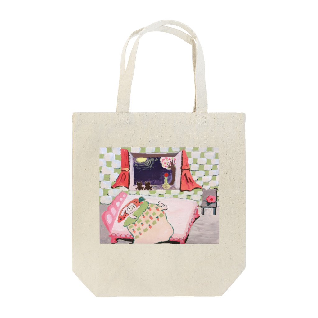 shiwon art worksのうさぎのパジャマを着て Tote Bag