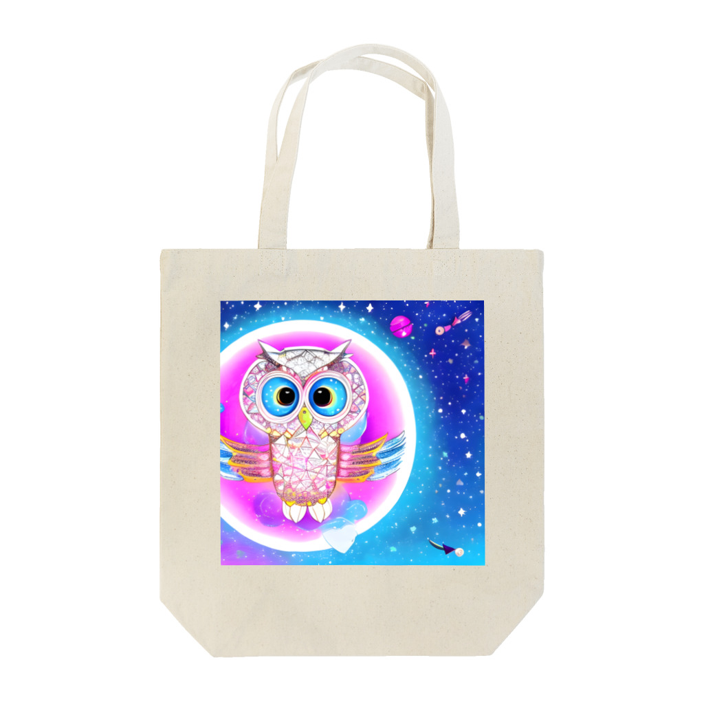 Moichi Designs Shop-2023のフクロウの宇宙飛行士 Tote Bag