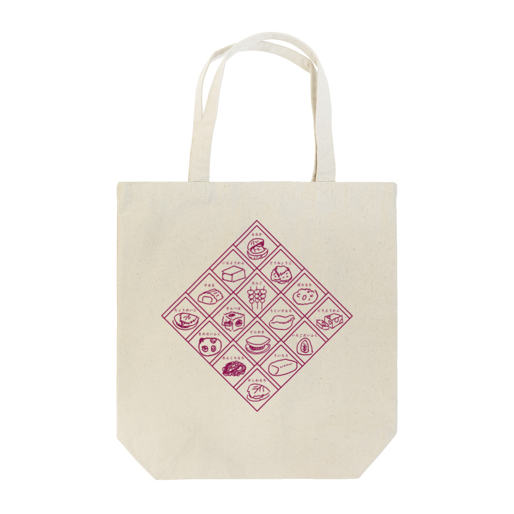 ANKO PRODUCTの和スイーツ井桁仕切 紫 Tote Bag