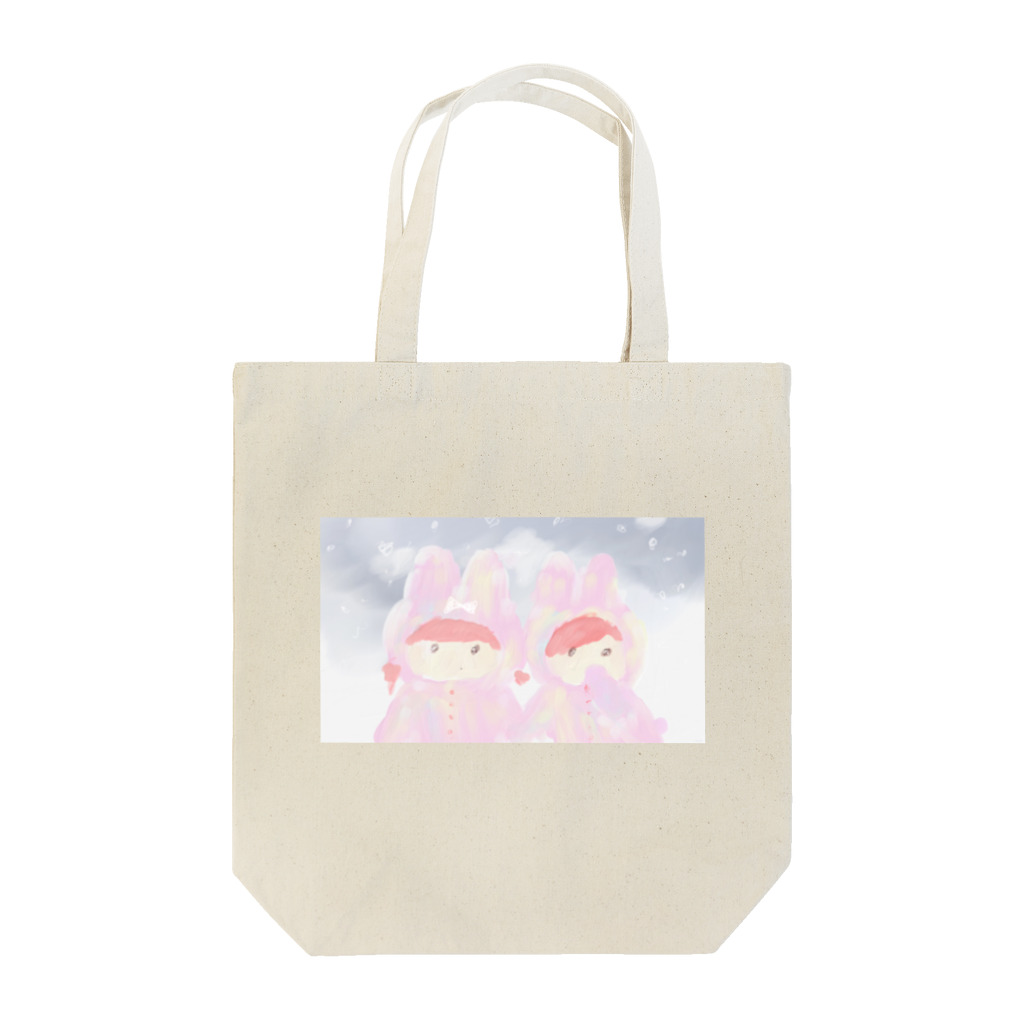 つきよ みのうさぎのおともだち Tote Bag