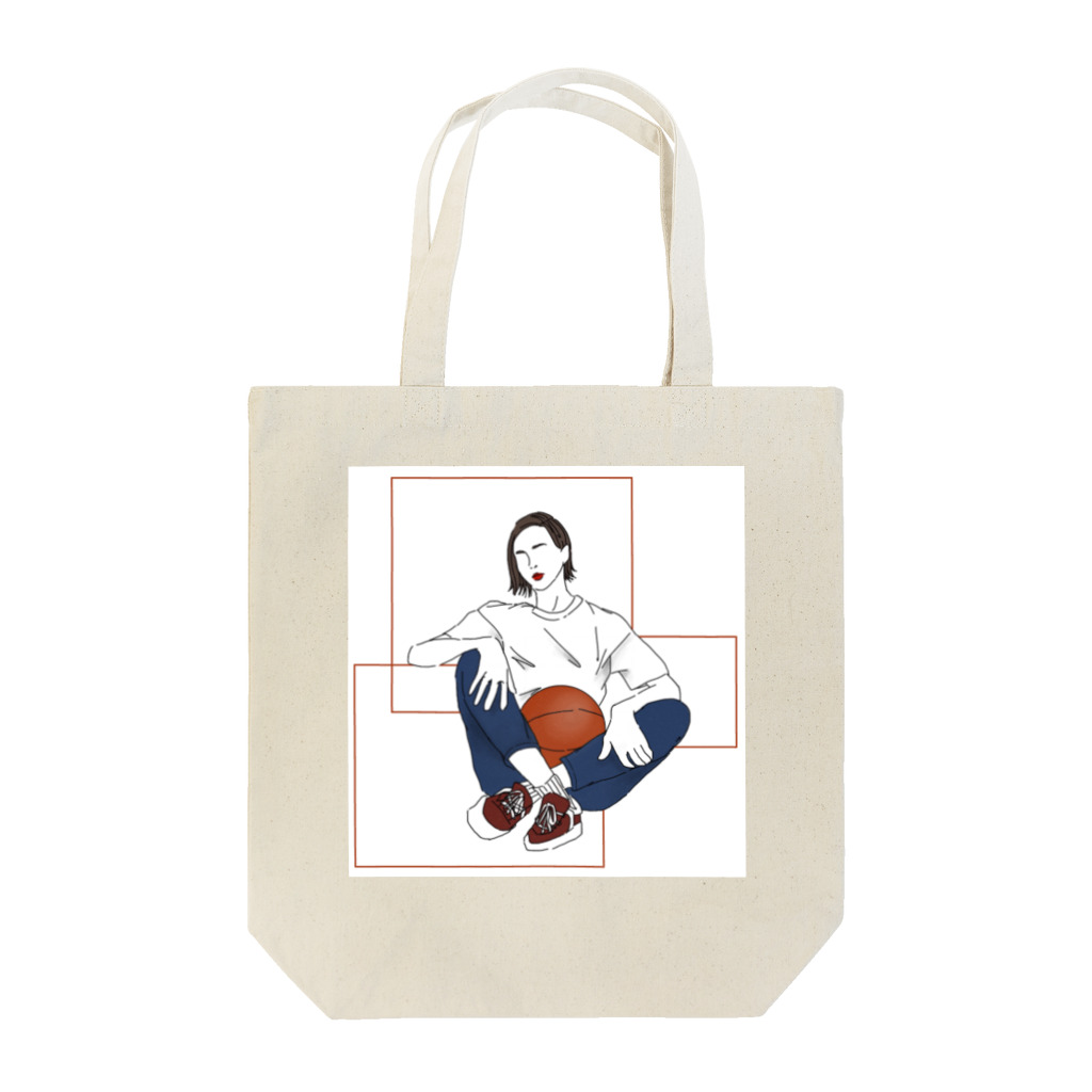 Ma Chérieのバスケ女子 Tote Bag