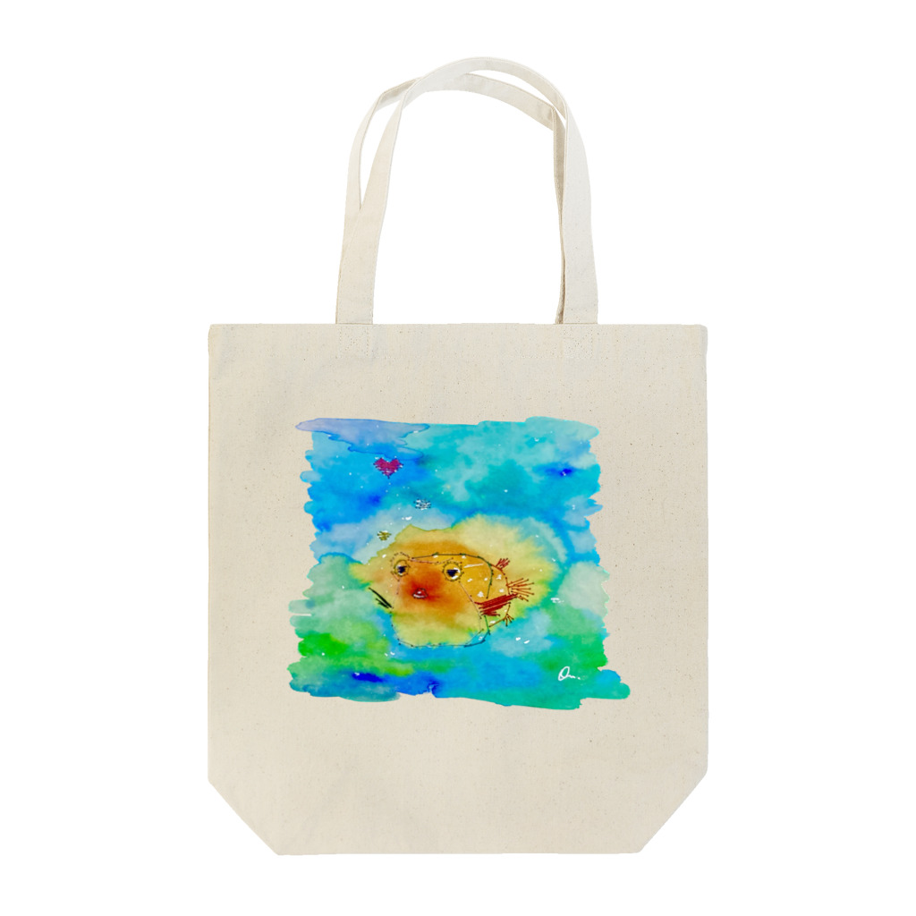 onmycolorの楽描き店のはこふぐ太 Tote Bag