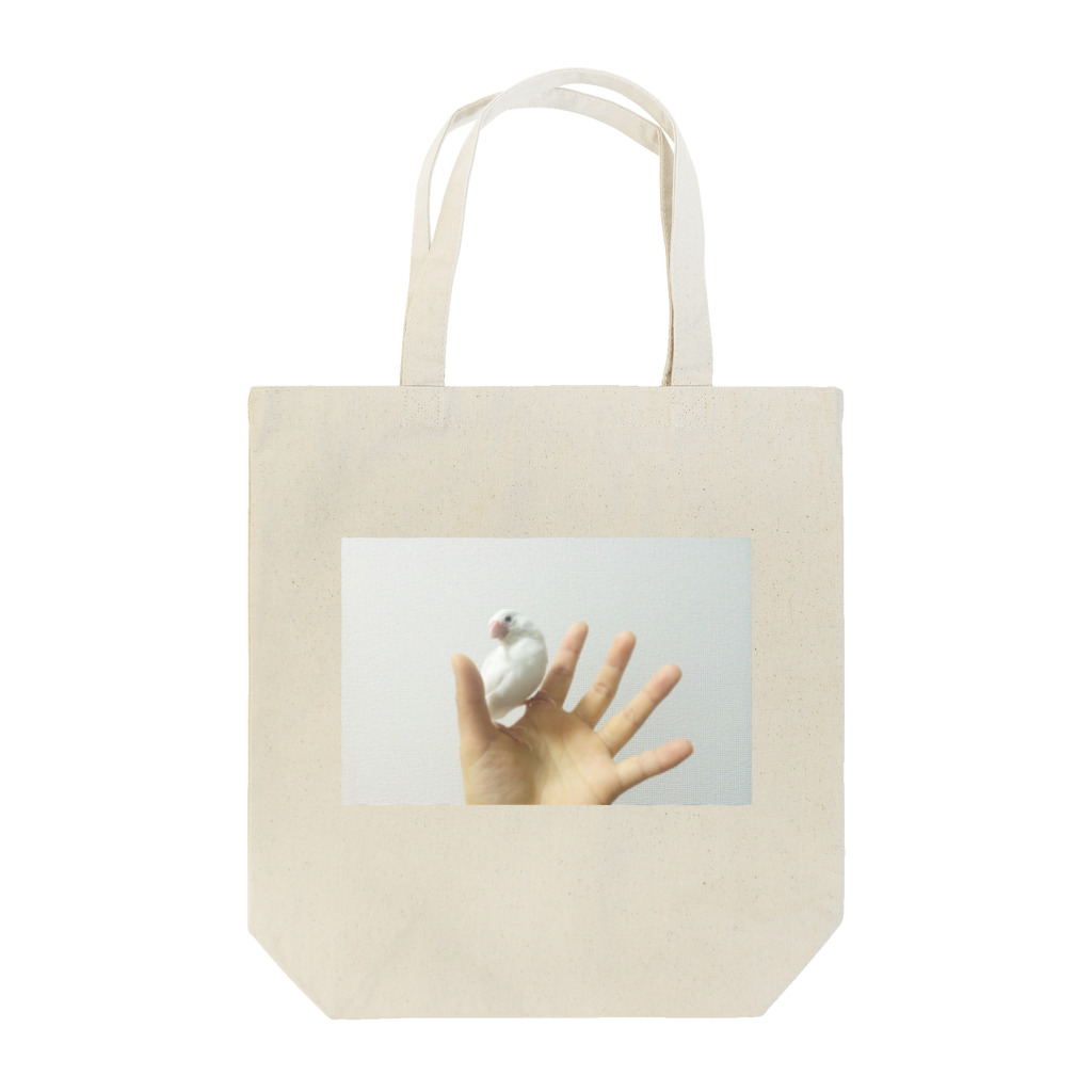 もみの木のトートバック(手と文鳥) Tote Bag