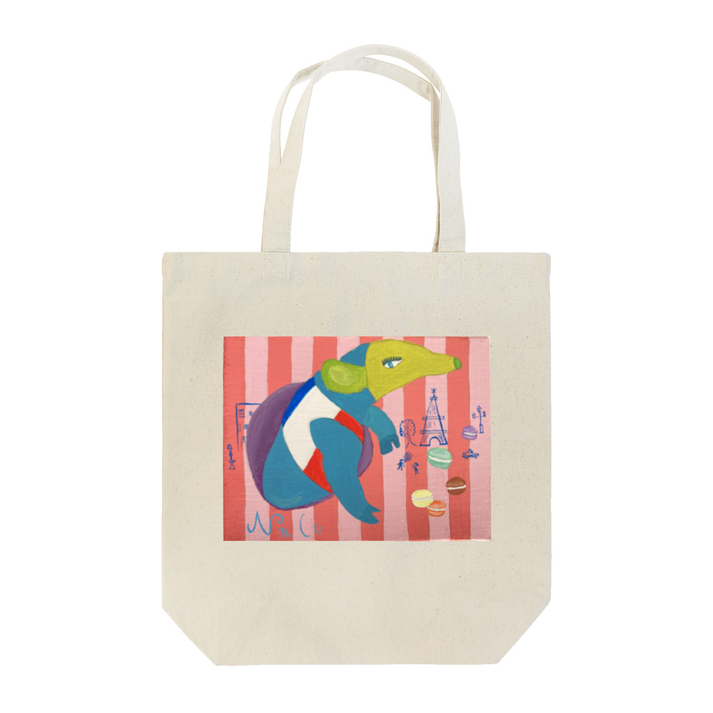 nacosuのアリクイ君わーるでぃ～　France Tote Bag