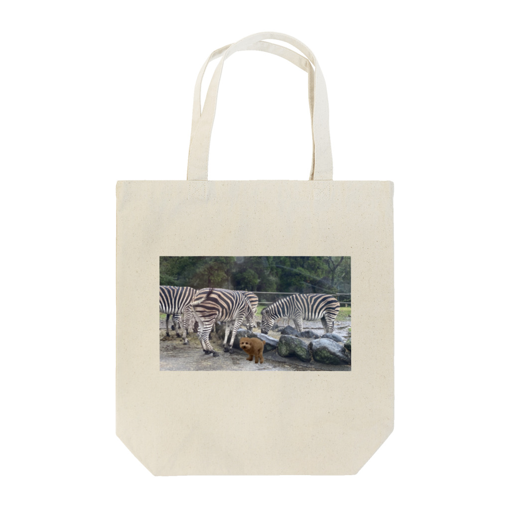 ChanPoのふんばる犬Safari Tote Bag