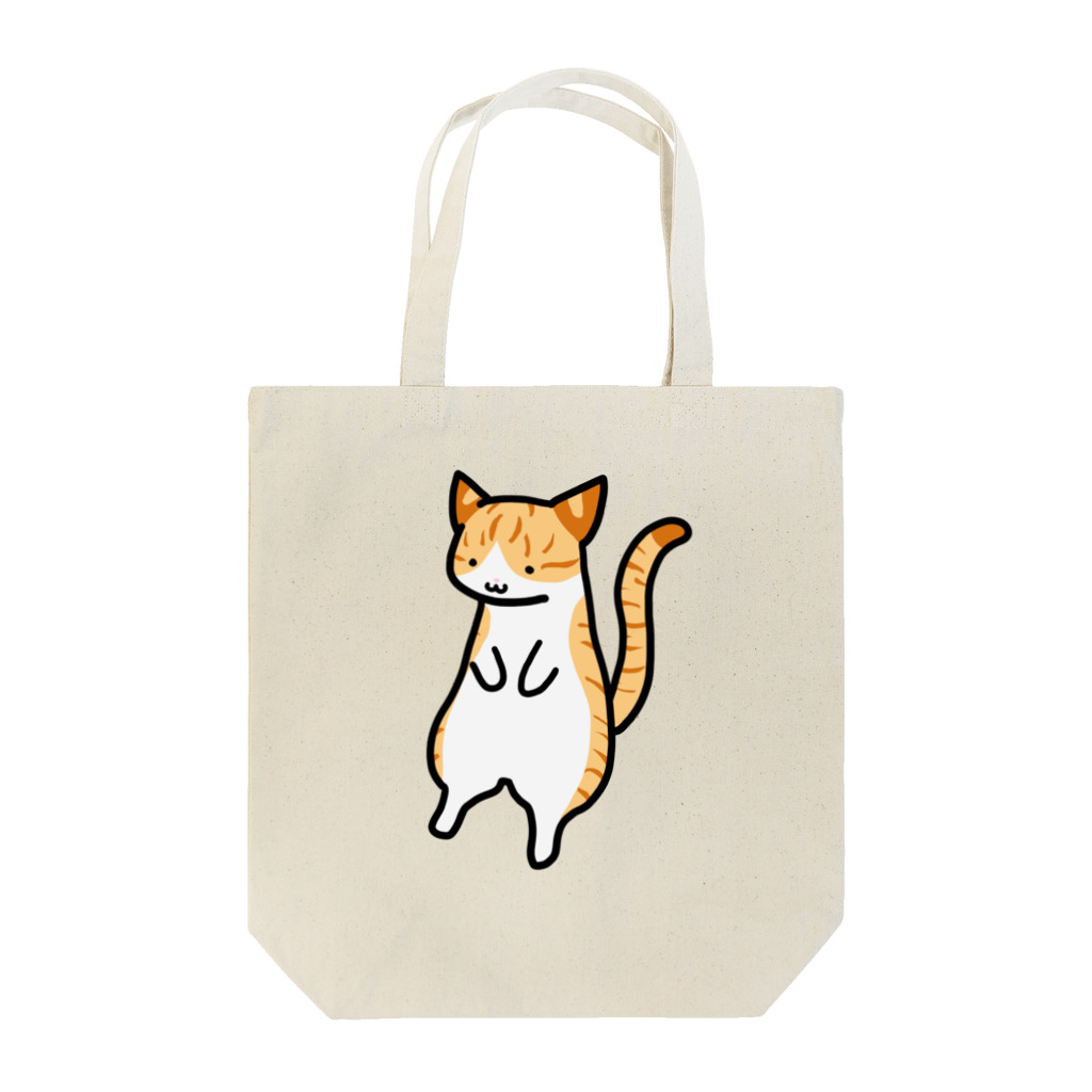 まめゆきの茶トラ猫白あんよ Tote Bag