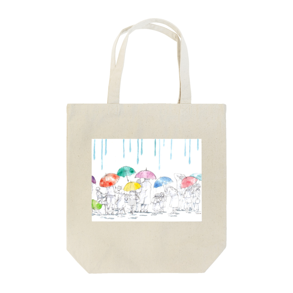 かわいみなショップのあめふり Tote Bag