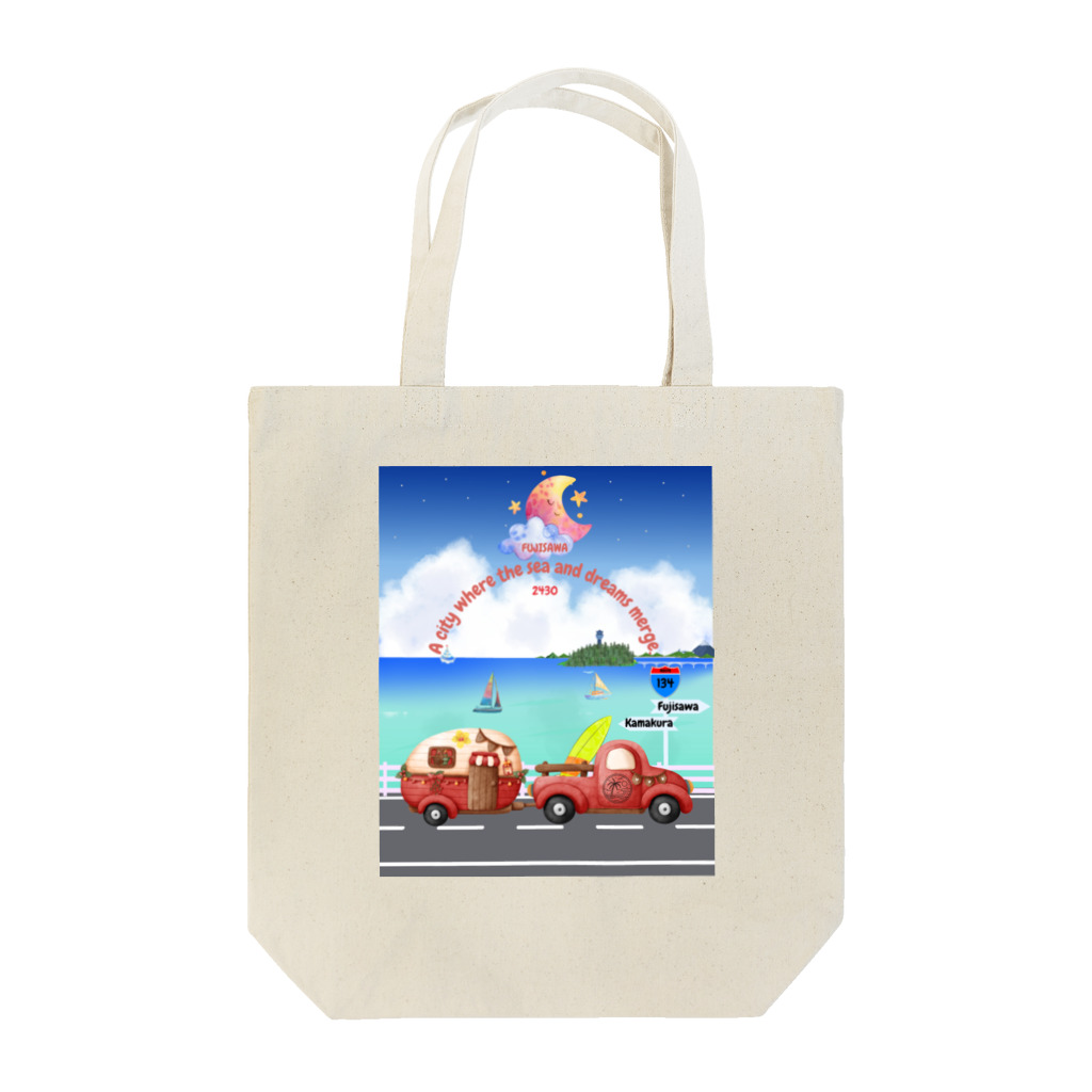 CyberArmadilloの湘南藤沢（2430）ナイトコレクション Tote Bag