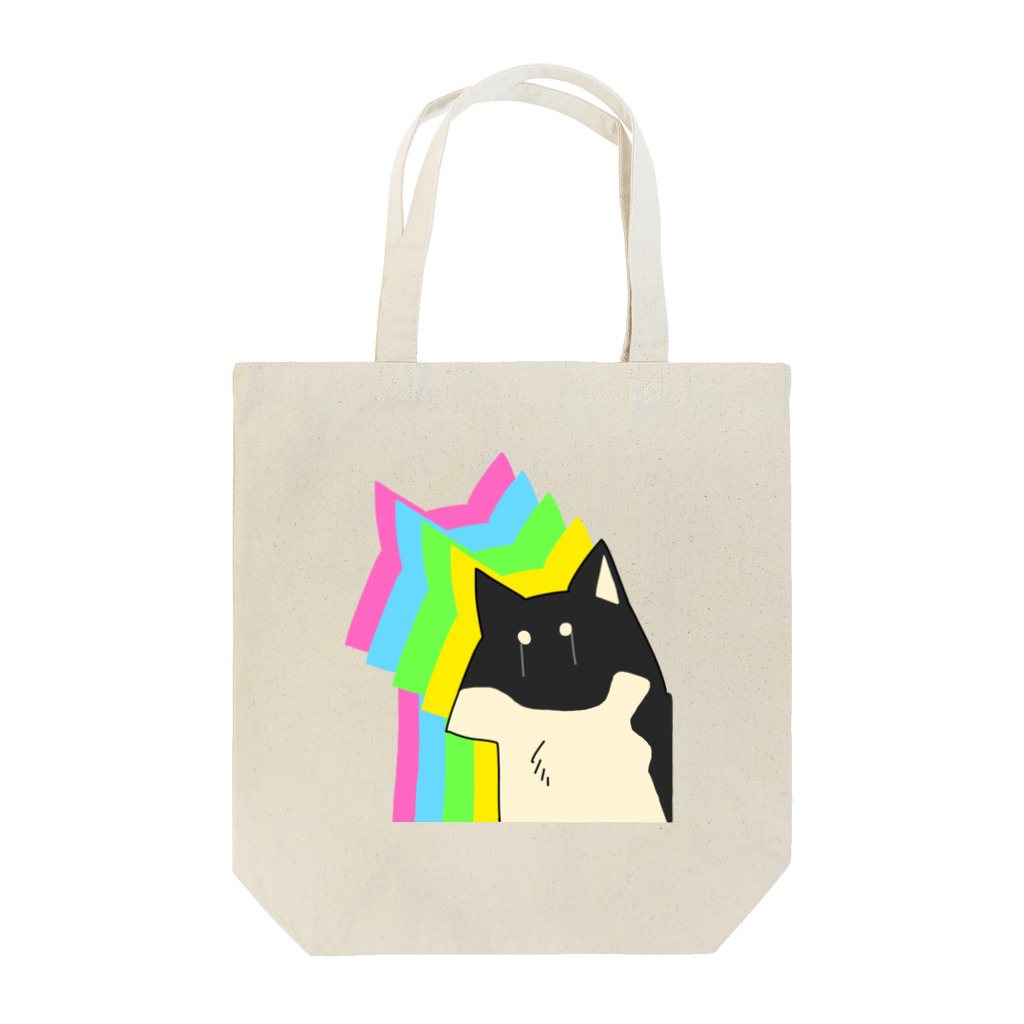 日々碌ストアの虹の影と柴犬 Tote Bag