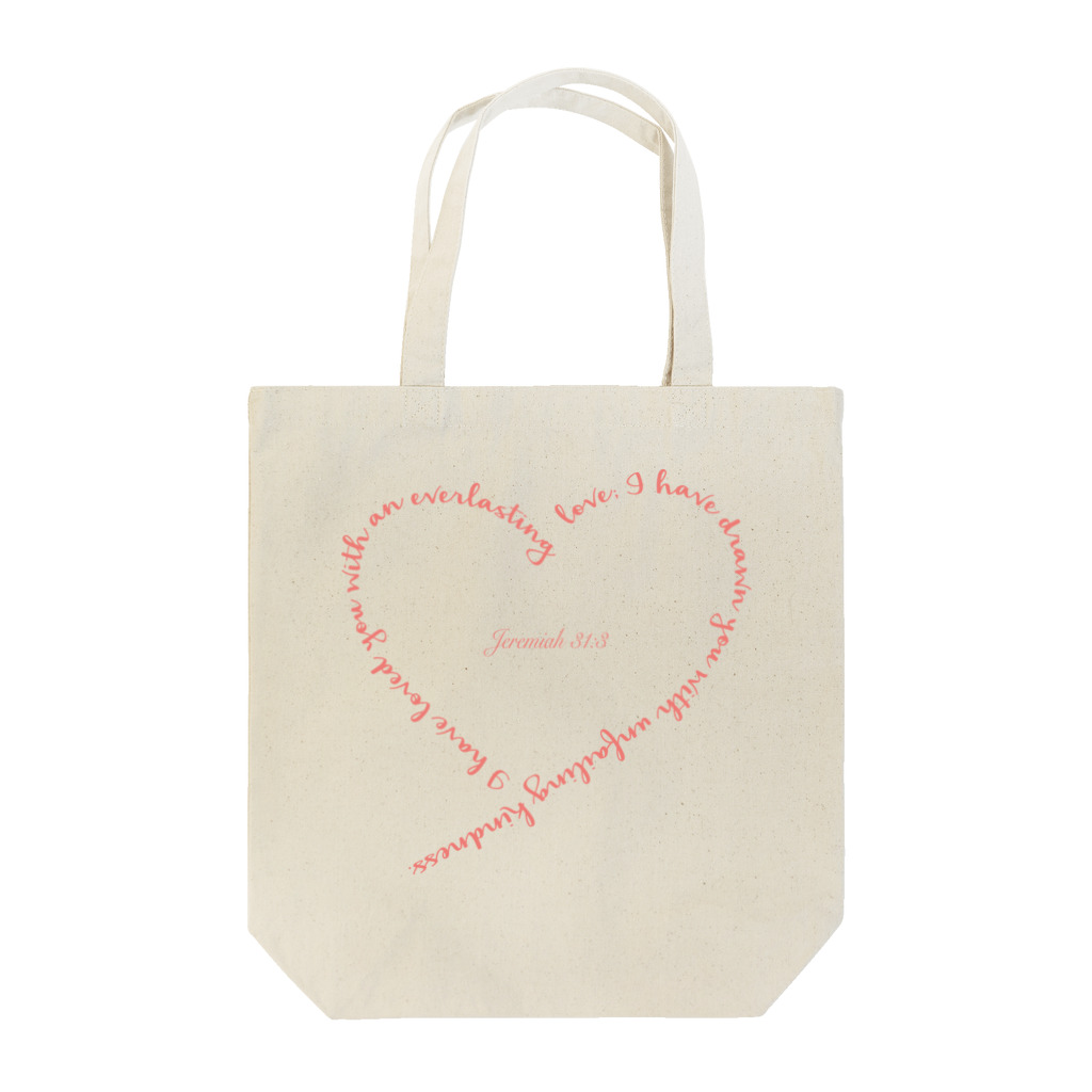 alohainaのJeremiah31:3 Tote Bag