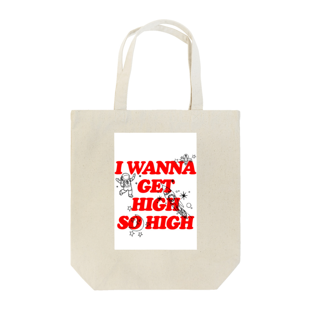 RTH.BRANDのI Wanna Get High So High 🚬 Tote Bag
