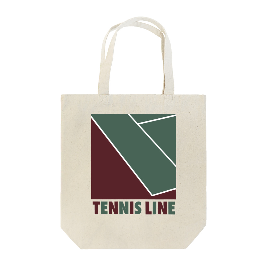 DRIPPEDのTENNIS LINE-テニスライン- Tote Bag
