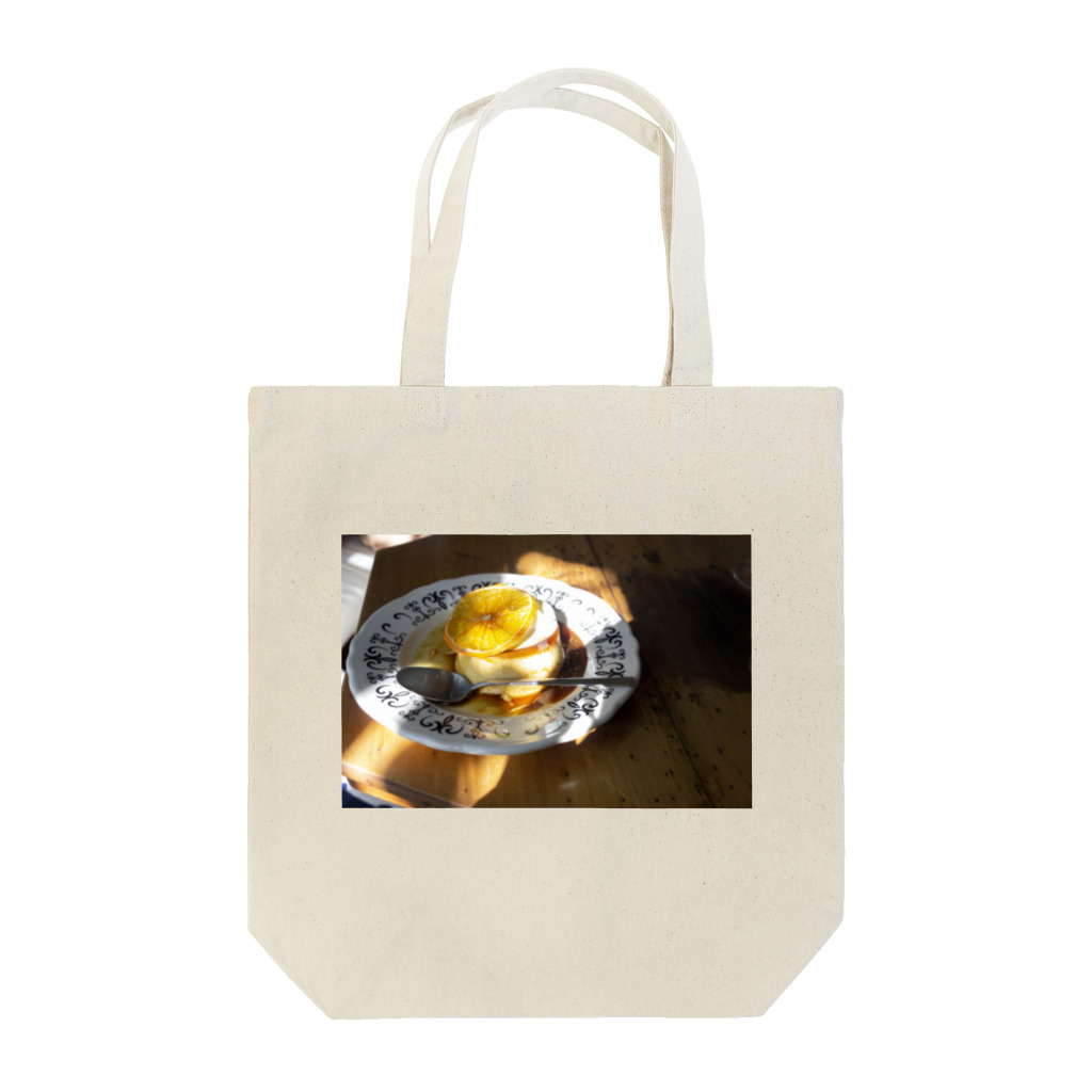 よしえのフォトT・フォトグッズのカフェのプリン Tote Bag