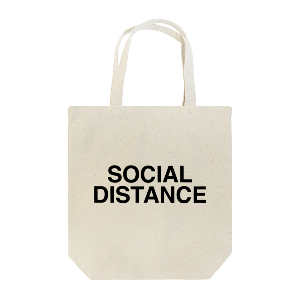 TOKYO LOGOSHOP 東京ロゴショップのSOCIAL DISTANCE-ソーシャルディスタンス- Tote Bag