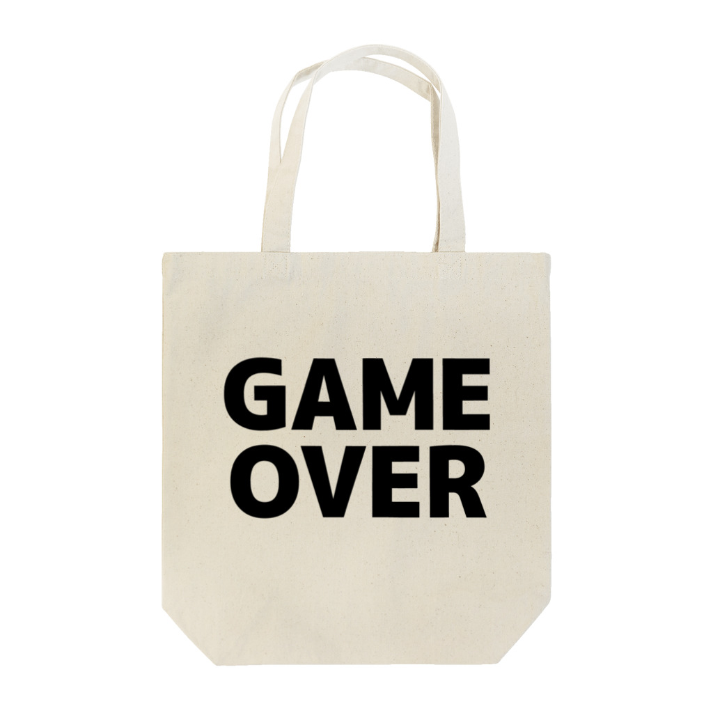 TOKYO LOGOSHOP 東京ロゴショップのGAMEOVER-ゲームオーバー- トートバッグ