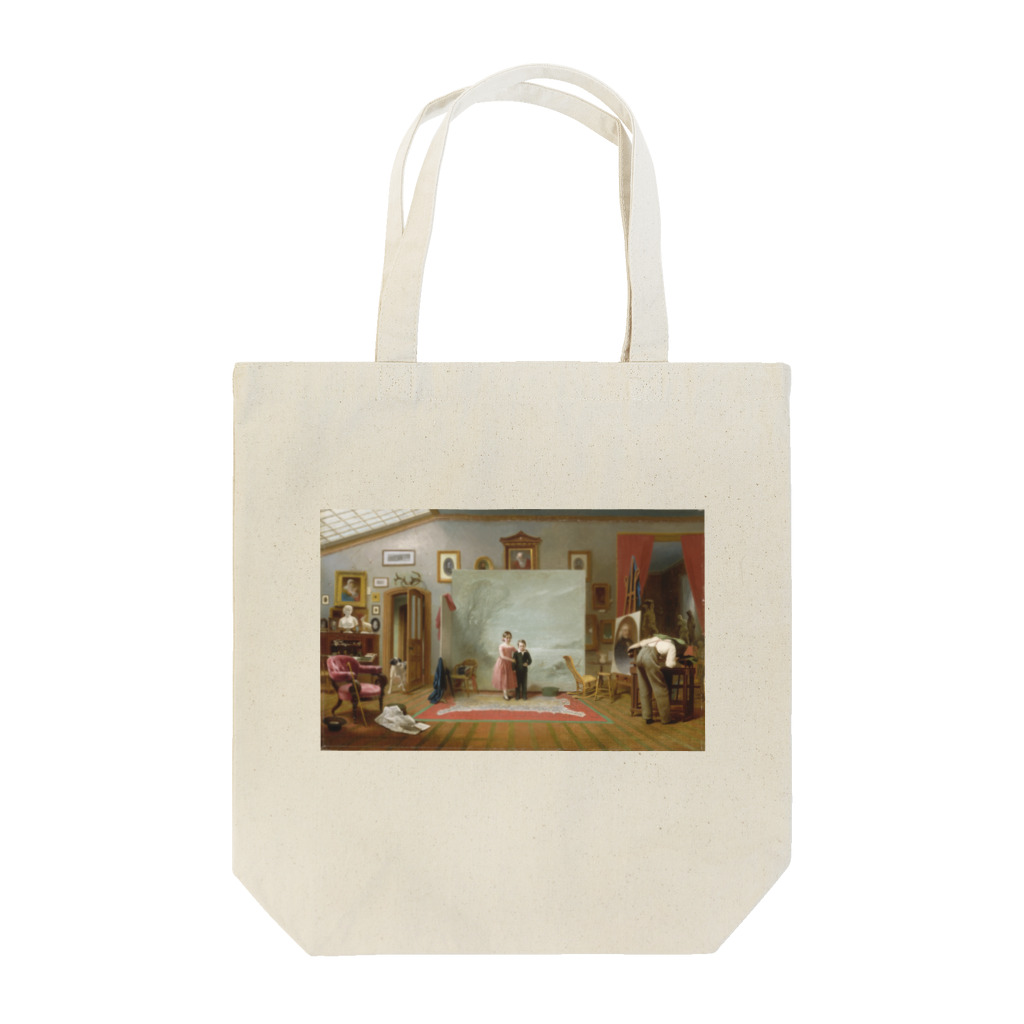 世界の絵画アートグッズのトーマス・ル・クリア 《肖像画のある室内》 Tote Bag