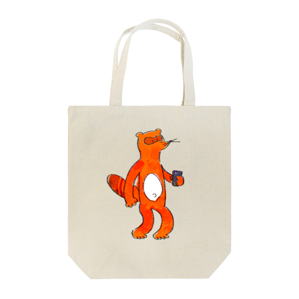 Peach Graphicsのぽこたぬき Tote Bag