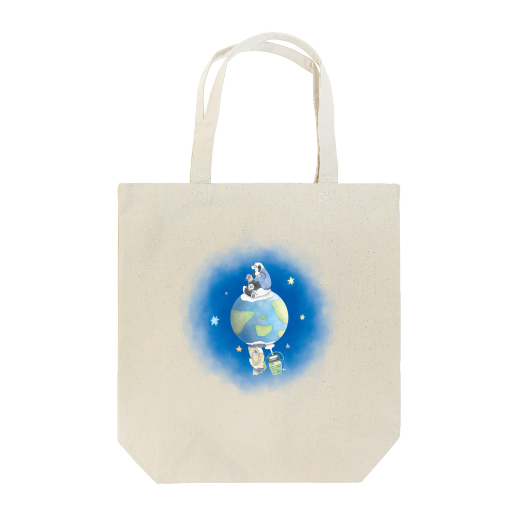 大天使のシロクマとペンギン（水彩） Tote Bag