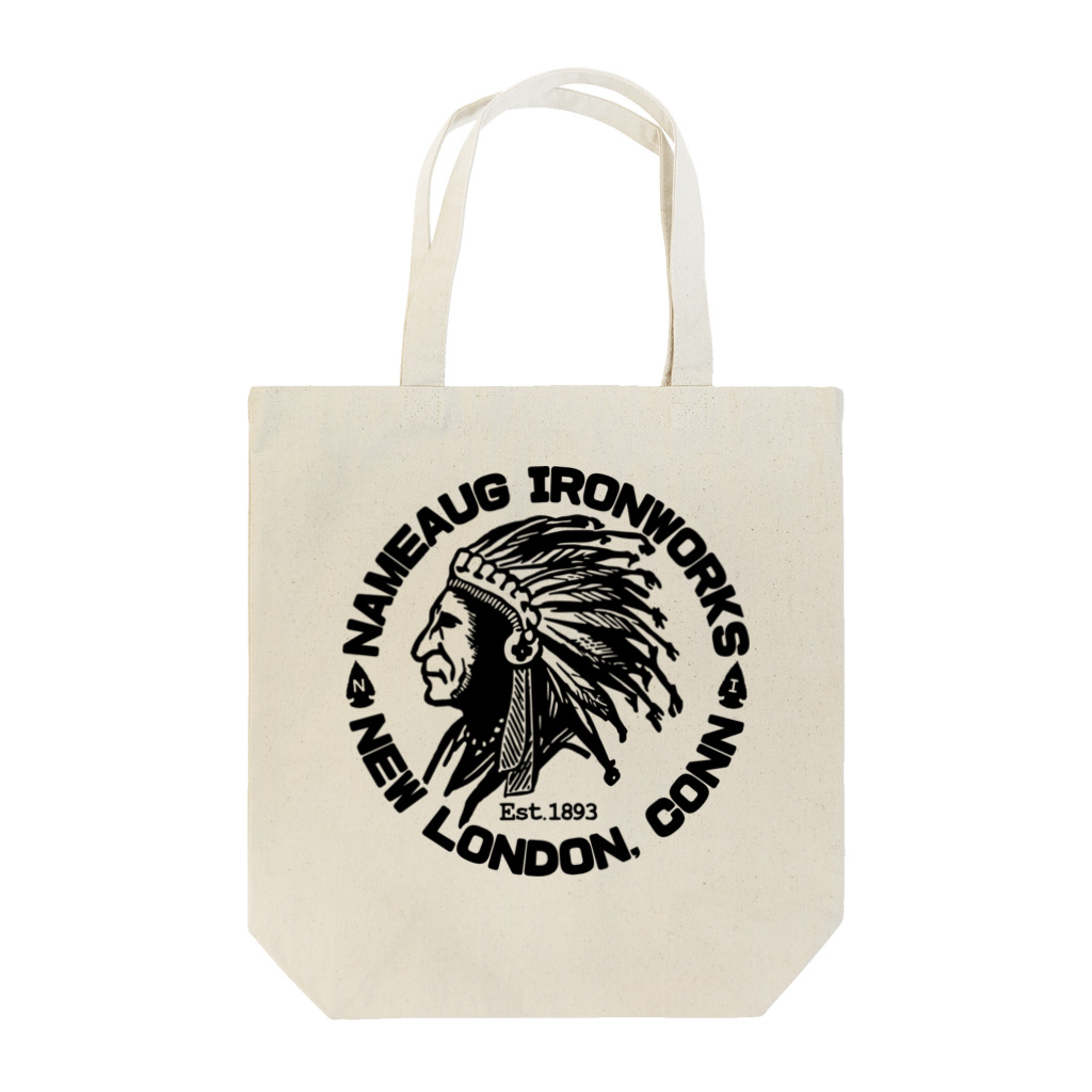 CRUTHのNAMEAUG IRONWORKS - NEW LONDON, CONN. USA Tote Bag