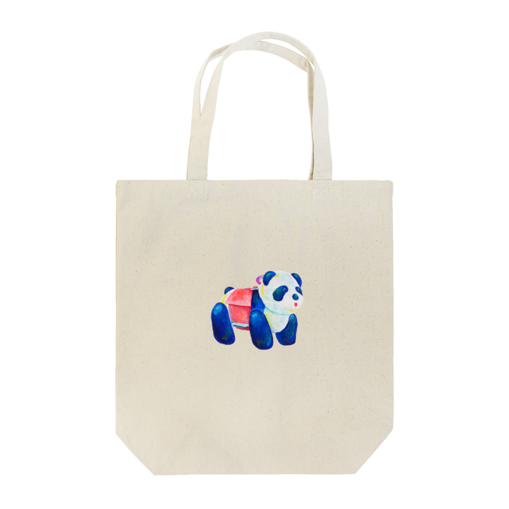 なるしまなるしのパンダカーの絵 Tote Bag