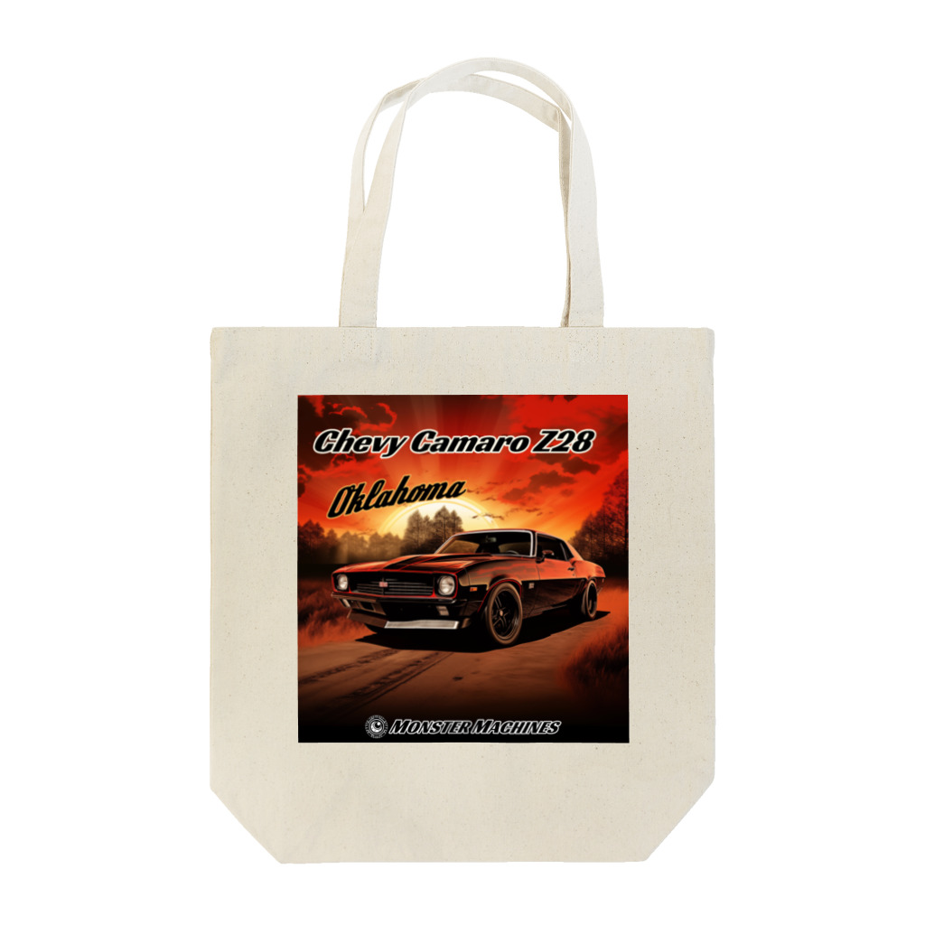 ｱｰﾄｷﾞｬﾗﾘｰ こっそり堂 (笑のChevy Camaro Z28 Oklahoma モンスターマシーン Tote Bag