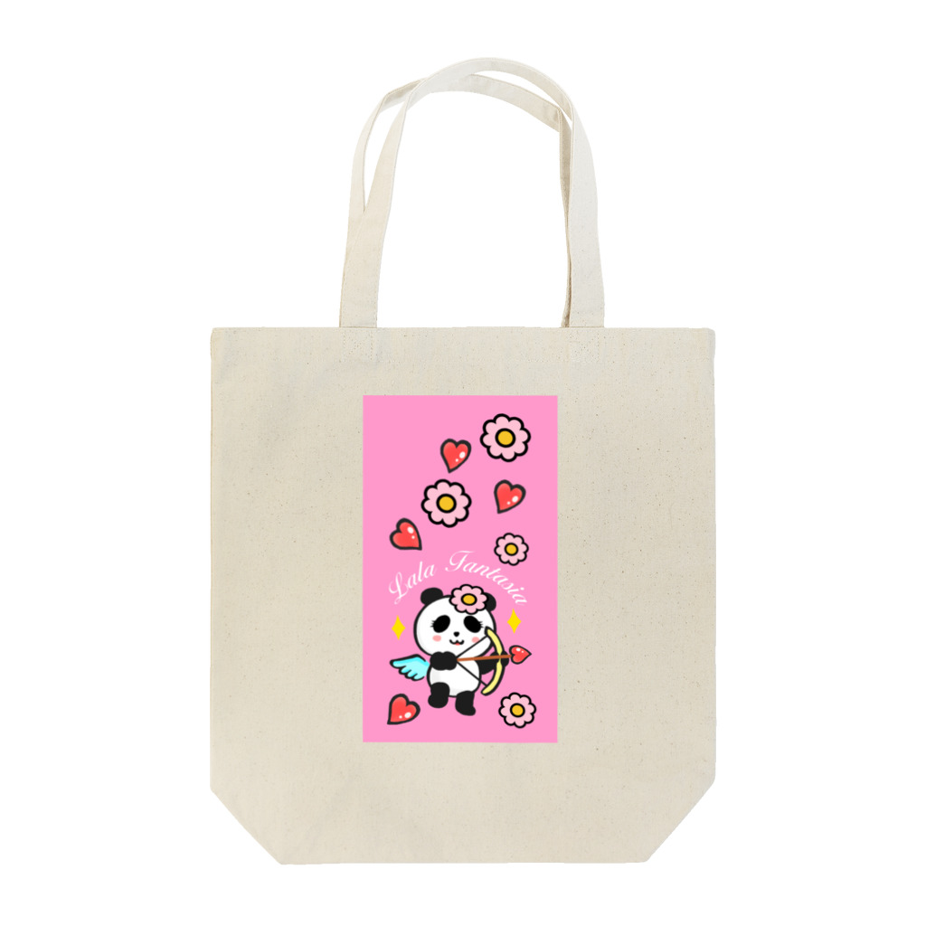 Lala Fantasia SUZURI StoreのLala Panda Cupid Tote Bag