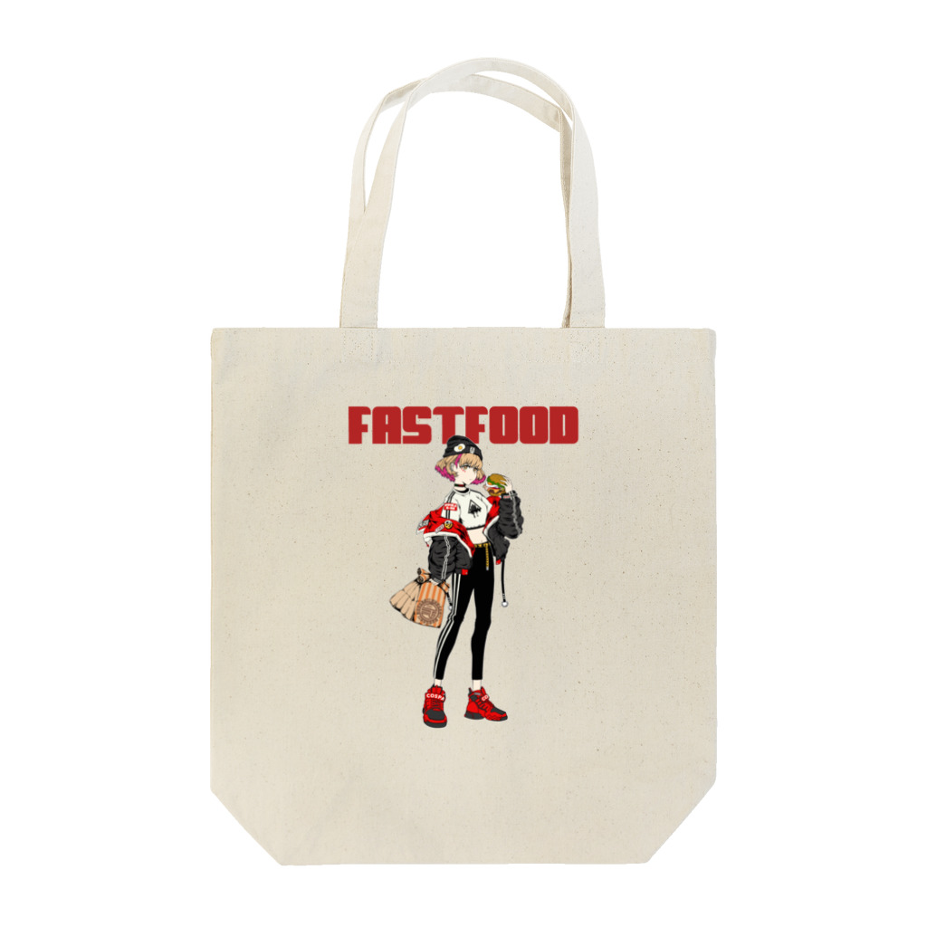 HOLLOW SQUIDのFASTFOOD Tote Bag