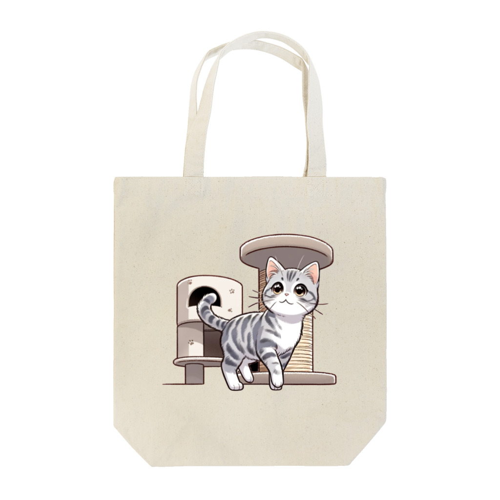 チェリモヤのねこタワー の 猫 Tote Bag