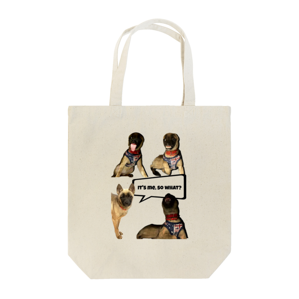 毛玉のおうちチャリティーグッズ販売suzuri部のIT'S me. SO WHAT? Tote Bag