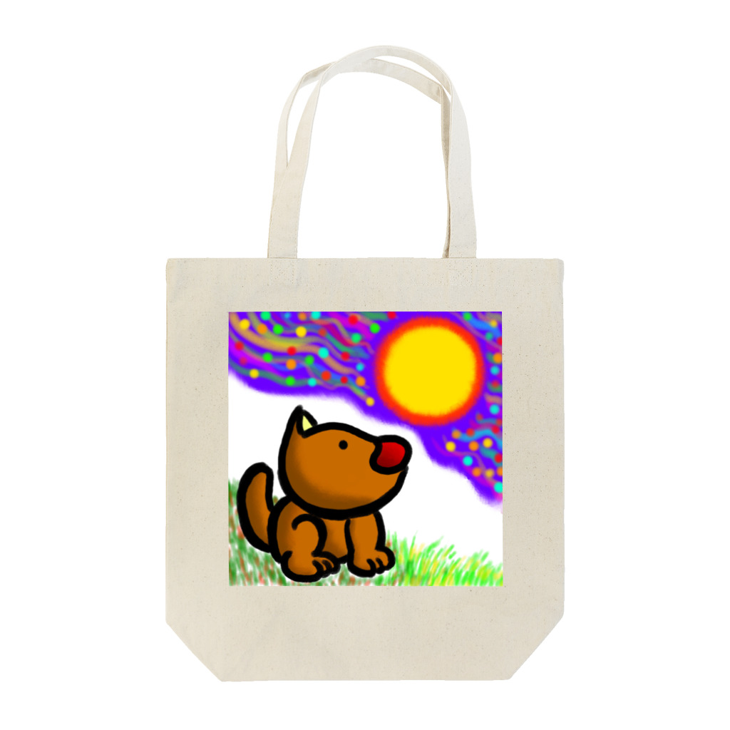 どりほぷのいぬのお月見 Tote Bag