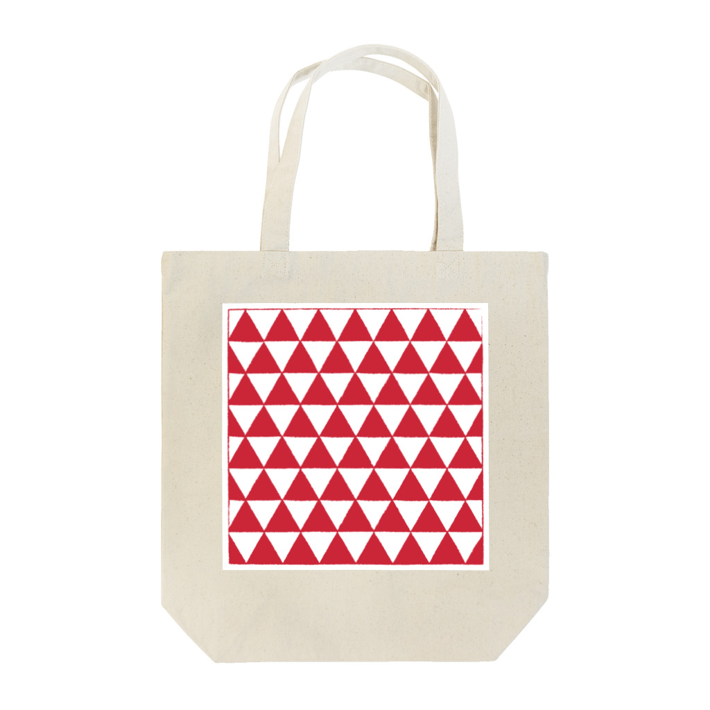 きまぐれノーティのきまぐれWa風「鱗文様」_紅白 Tote Bag