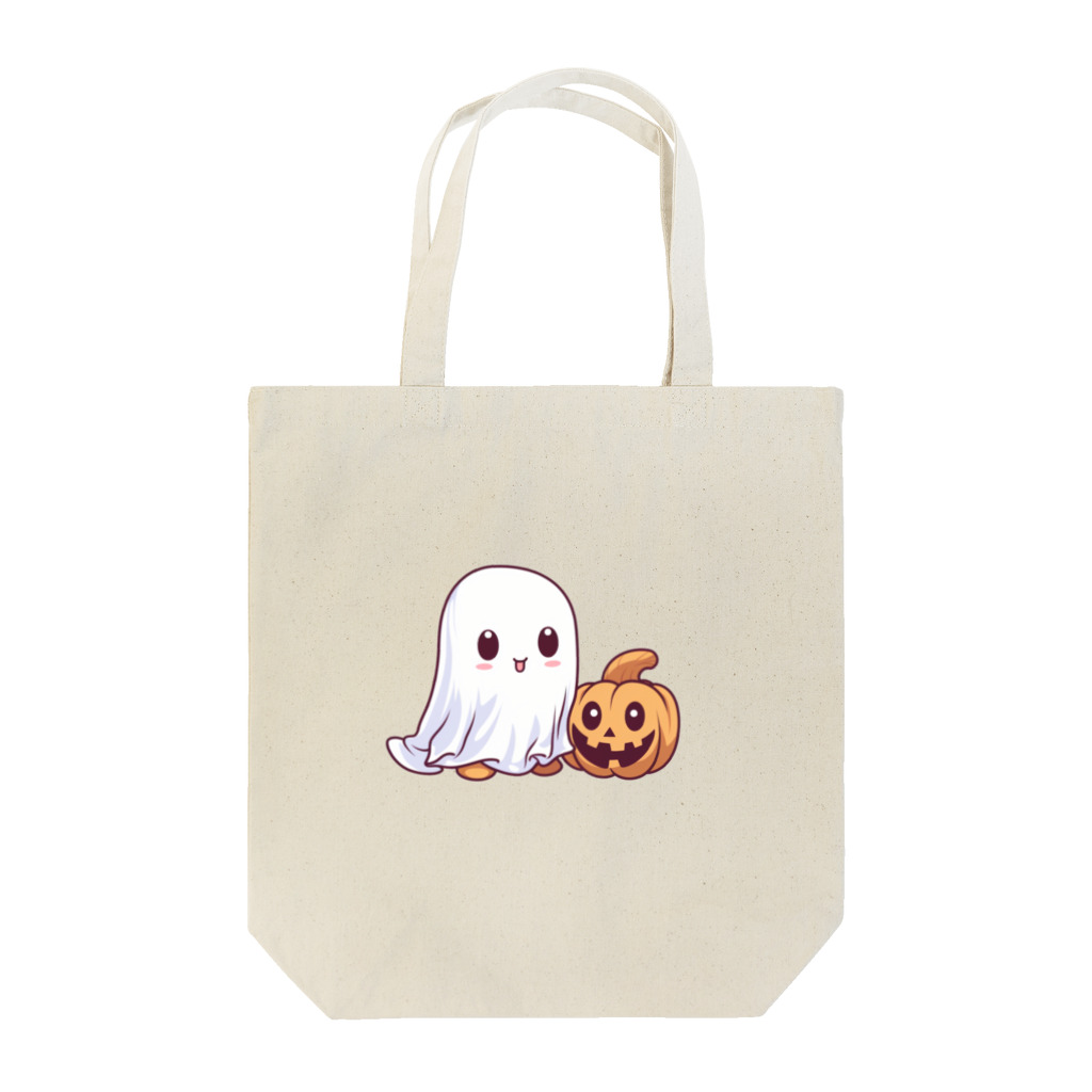 Vasetti_pressの可愛いおばけとカボチャ Tote Bag