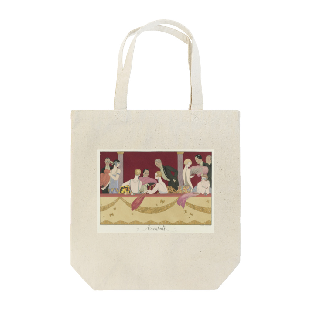 rosalinaのジョルジュ・バルビエ『ル・ボヌール・デュ・ジュール・ウ・レ・グラース・ア・ラ・モード』より《扇》 Tote Bag