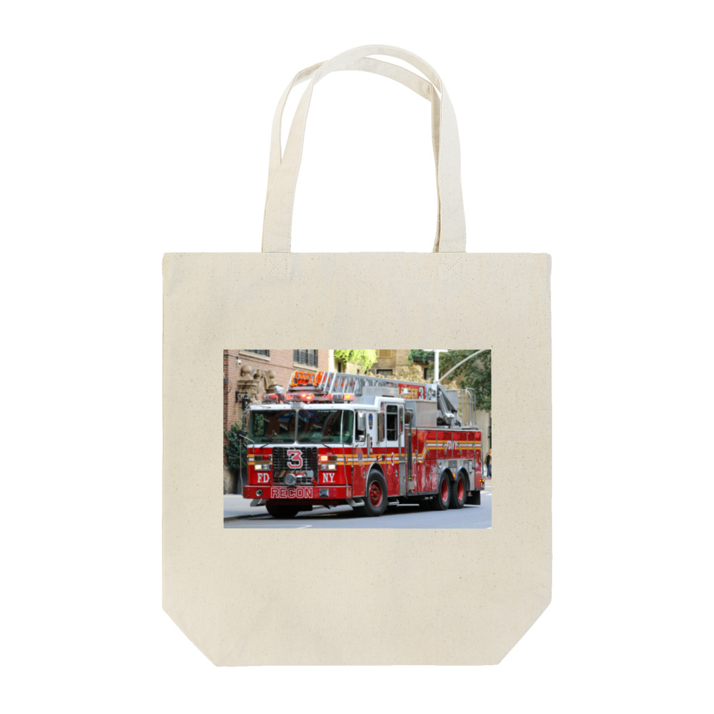 ビッグスマイルライフのかっこいいはしご車 Tote Bag