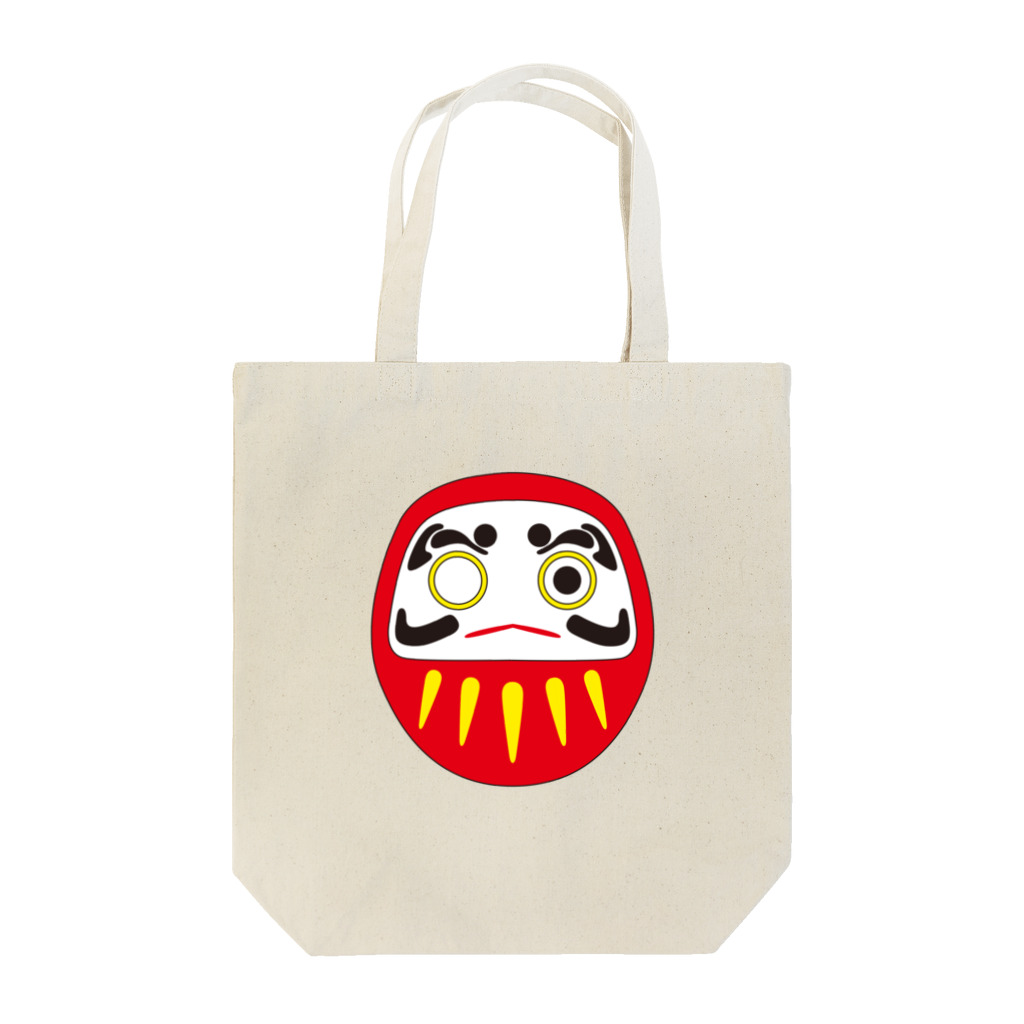 すずめのいろの【縁起物】だるま片目　赤 Tote Bag