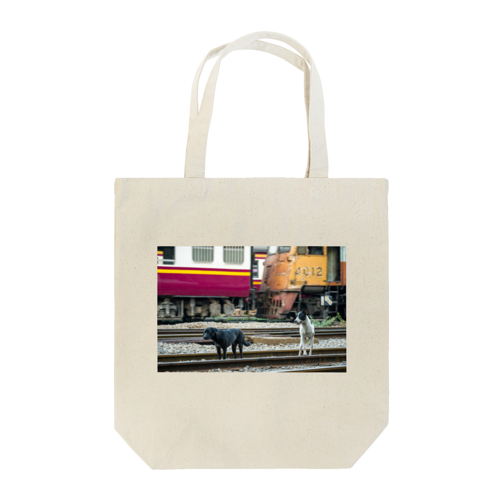 Second_Life_of_Railwaysのタイ国鉄フアランポーン駅に住む野良犬 Tote Bag