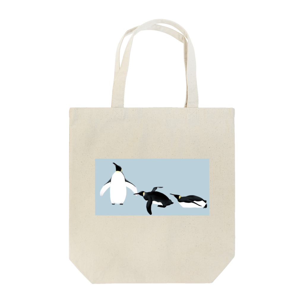 かとうみかん@ペンギンイラストのつぶやきペンギンペン太～立ち上がる～ Tote Bag