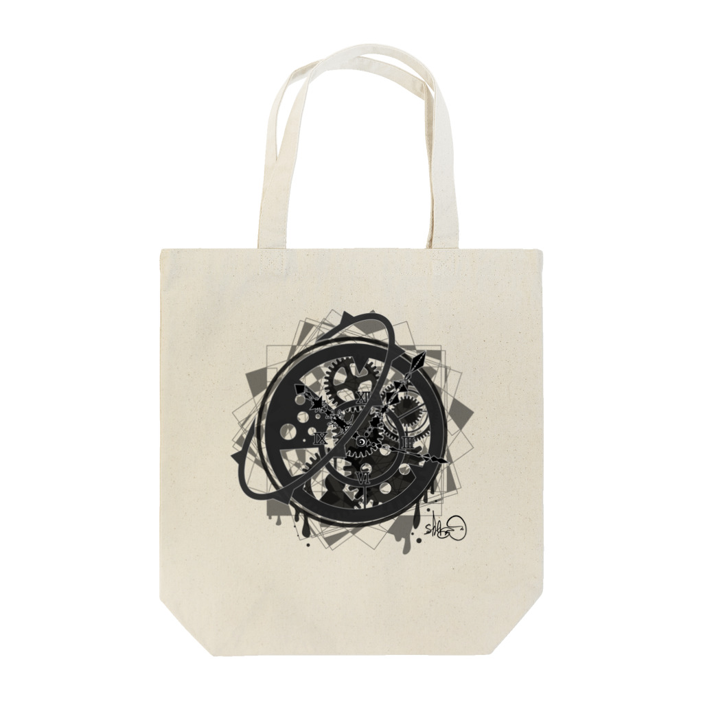 【公式】shiromaro-art-creativeのmono clock トートバッグ