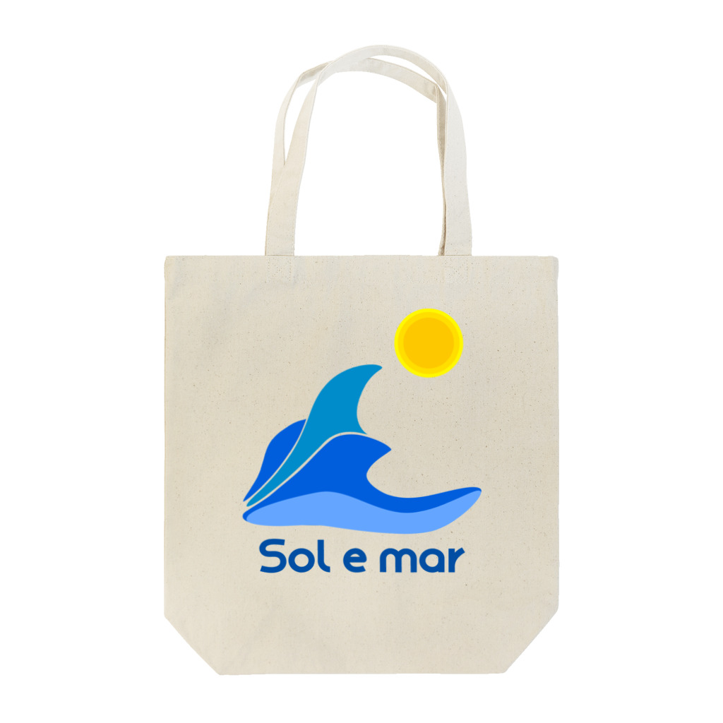 Sol e marのイラストロゴ トートバッグ