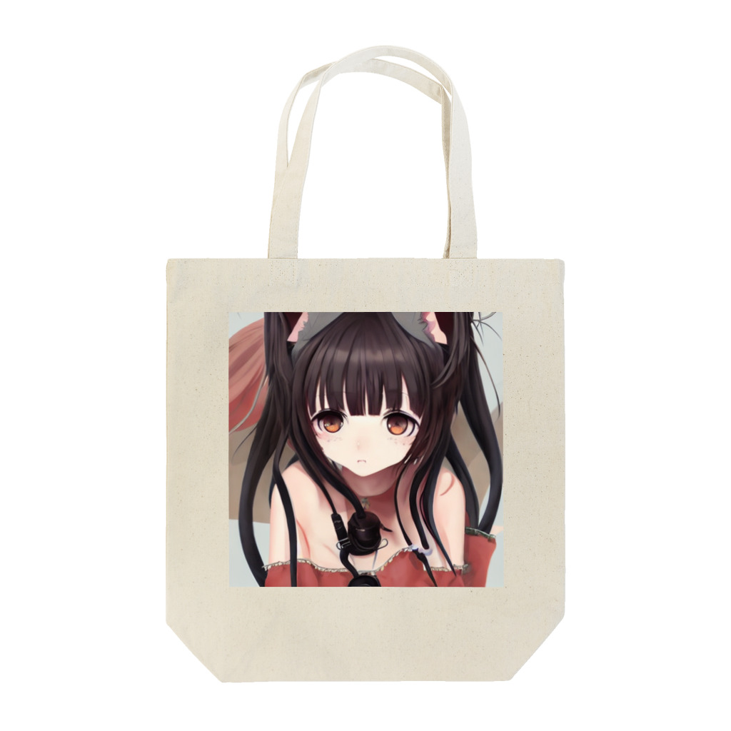 masu7747の猫耳 Tote Bag