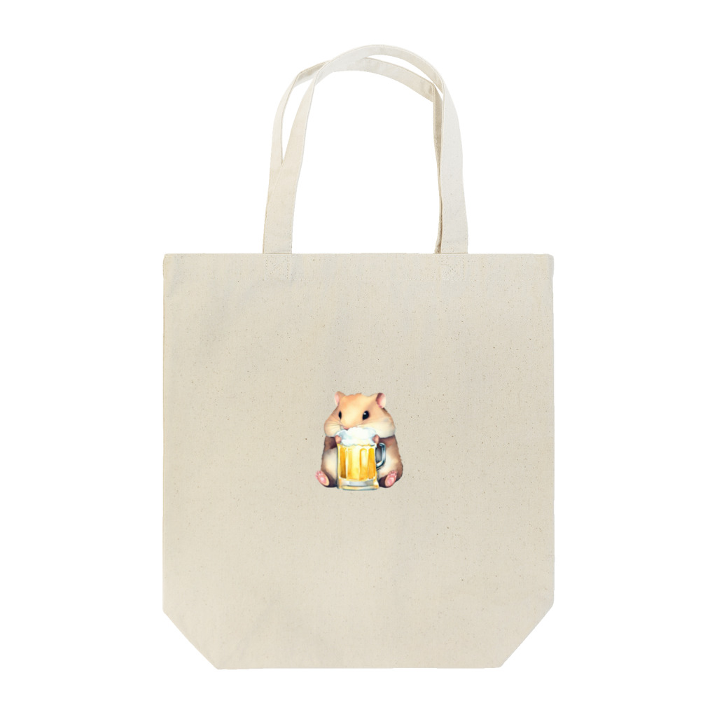 ✴︎Tiara shop✴︎のビール好きのハムスター Tote Bag